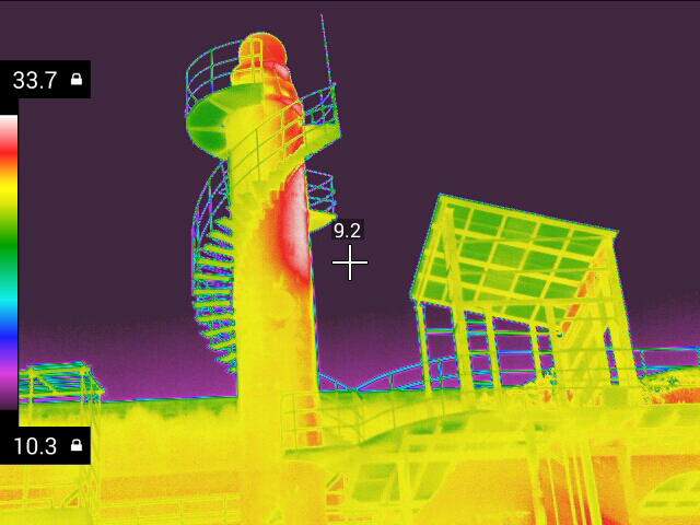 红外热成像在冶金石化领域的运用